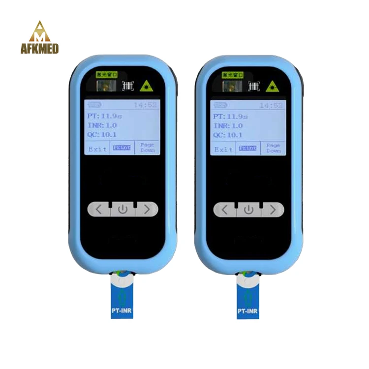 

Coagulation Analyzer ElectroMeter for Professional Point of Care Patient Self-Testing Portable Coagulometer PT/INR Meter