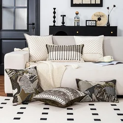 30x50/45x45cm Modern throw pillow cover homestay model room cushion cover living room sofa couch pillowcase home decorative