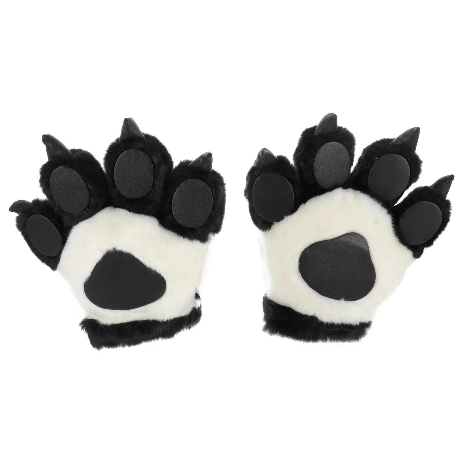 2 pçs luvas de garra de urso adorável pata animal quente inverno cosplay festa adereços luvas decorações de festa cosplay suprimentos