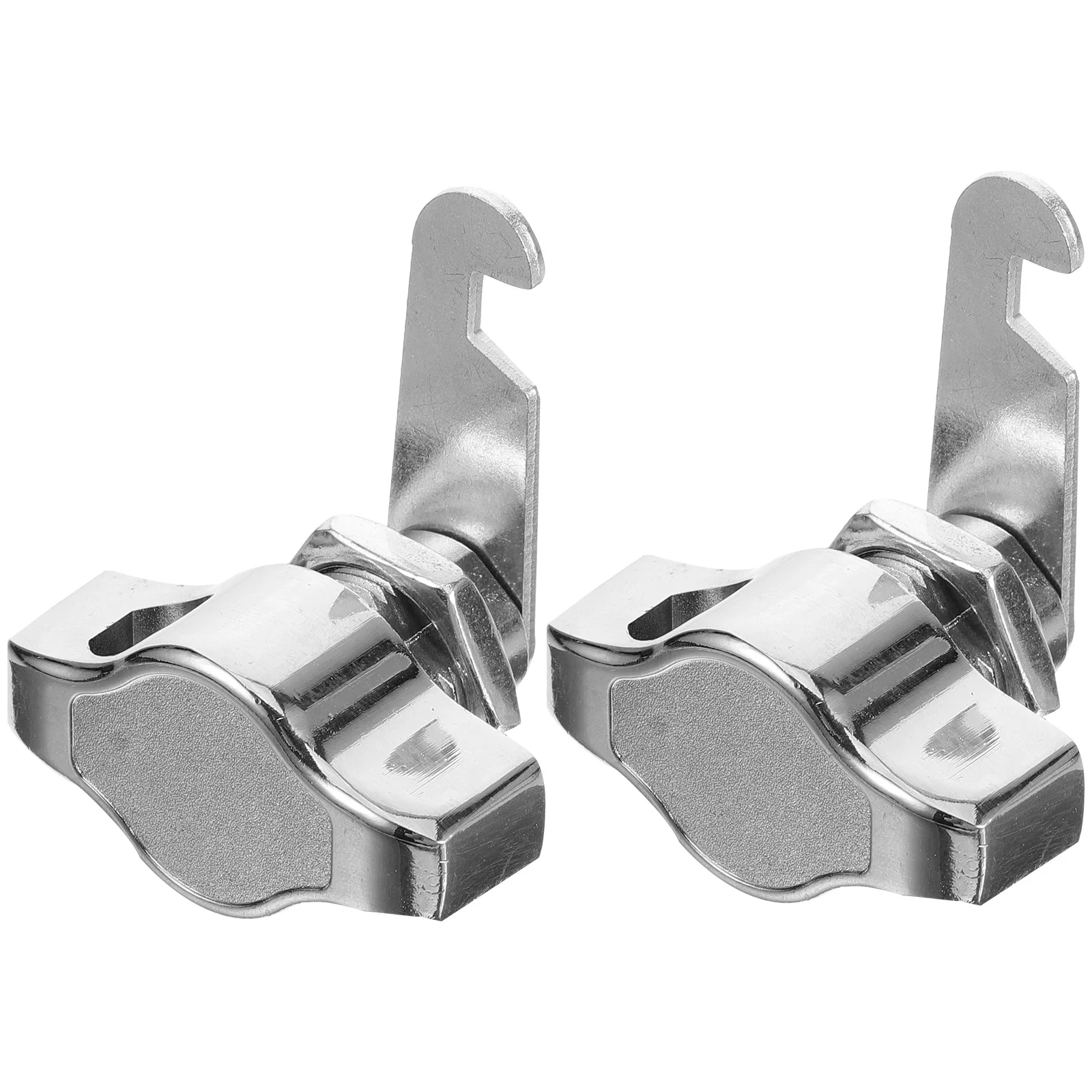 2 Pcs Cabinet Lock Hasp Counters Security Showcase Drawer Safety Closet Door for Heavy Duty Locks Zinc Alloy