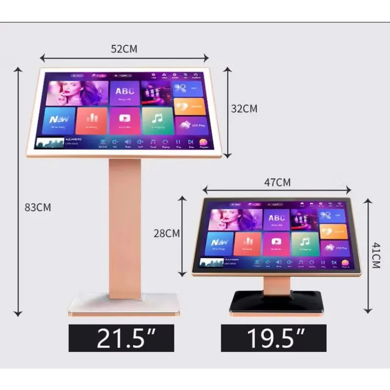 

19.5 Inch Professional Android 13 Karaoke Machine Metal Construction with Auto Tune Screen Songs and KTV Features