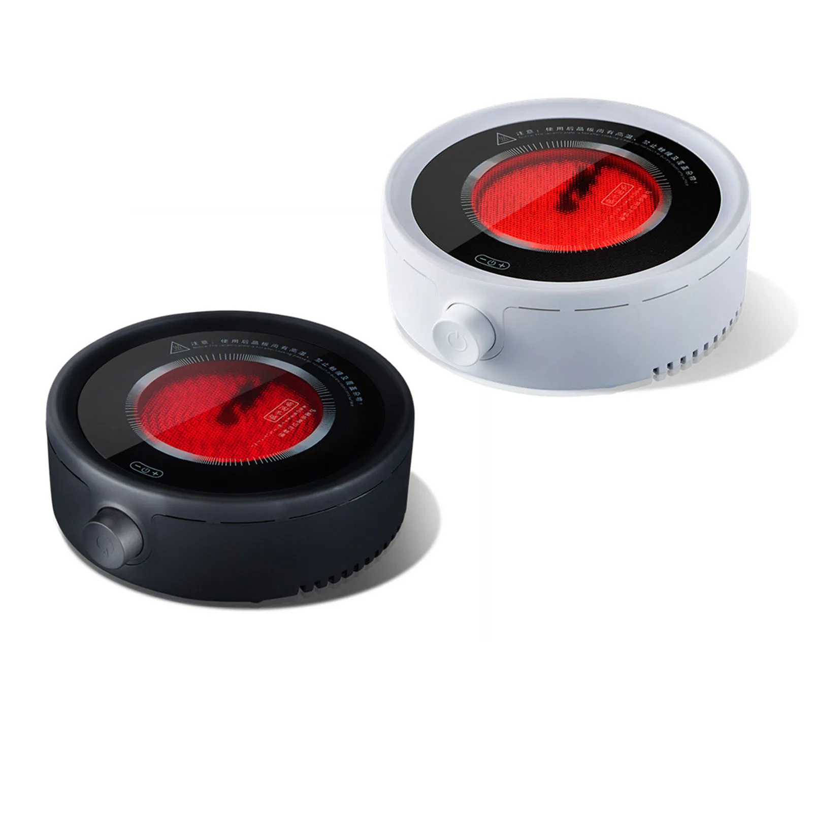 موقد شاي كهربائي صامت، طبق تسخين صغير من السيراميك لصنع الماء المغلي، تعديل مقبض القهوة