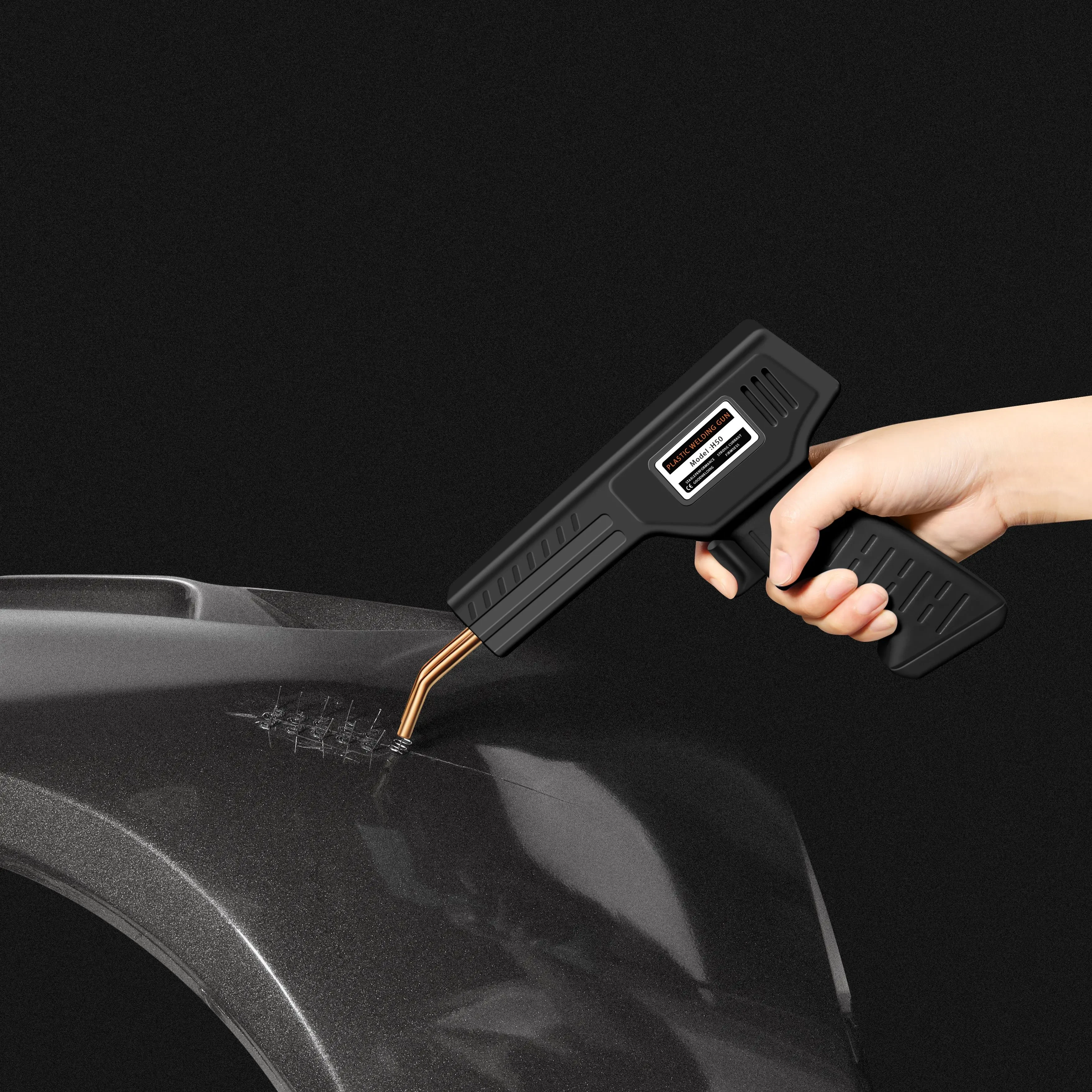 Vendita calda Cucitrice a caldo Saldatrice per plastica Kit di riparazione paraurti Saldatore per riparazione plastica Pistola per saldatura per riparazione paraurti auto