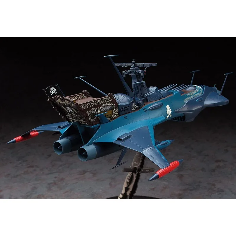 Modelo de ensamblaje de plástico Original Hasegawa 64508 Galaxy Express 999 Space Pirates Battleship Arcadia 1/1500