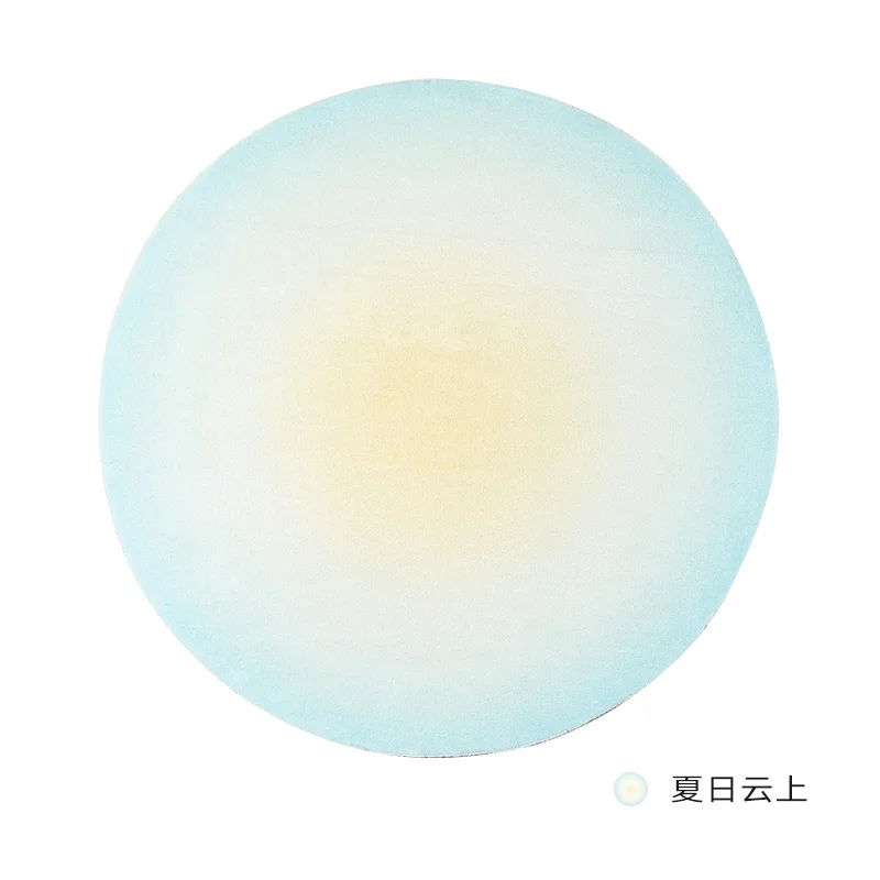 Dopamine-Inspired Gradient Round Rug – Soft Fluffy Accent for Bedroom & Living Room