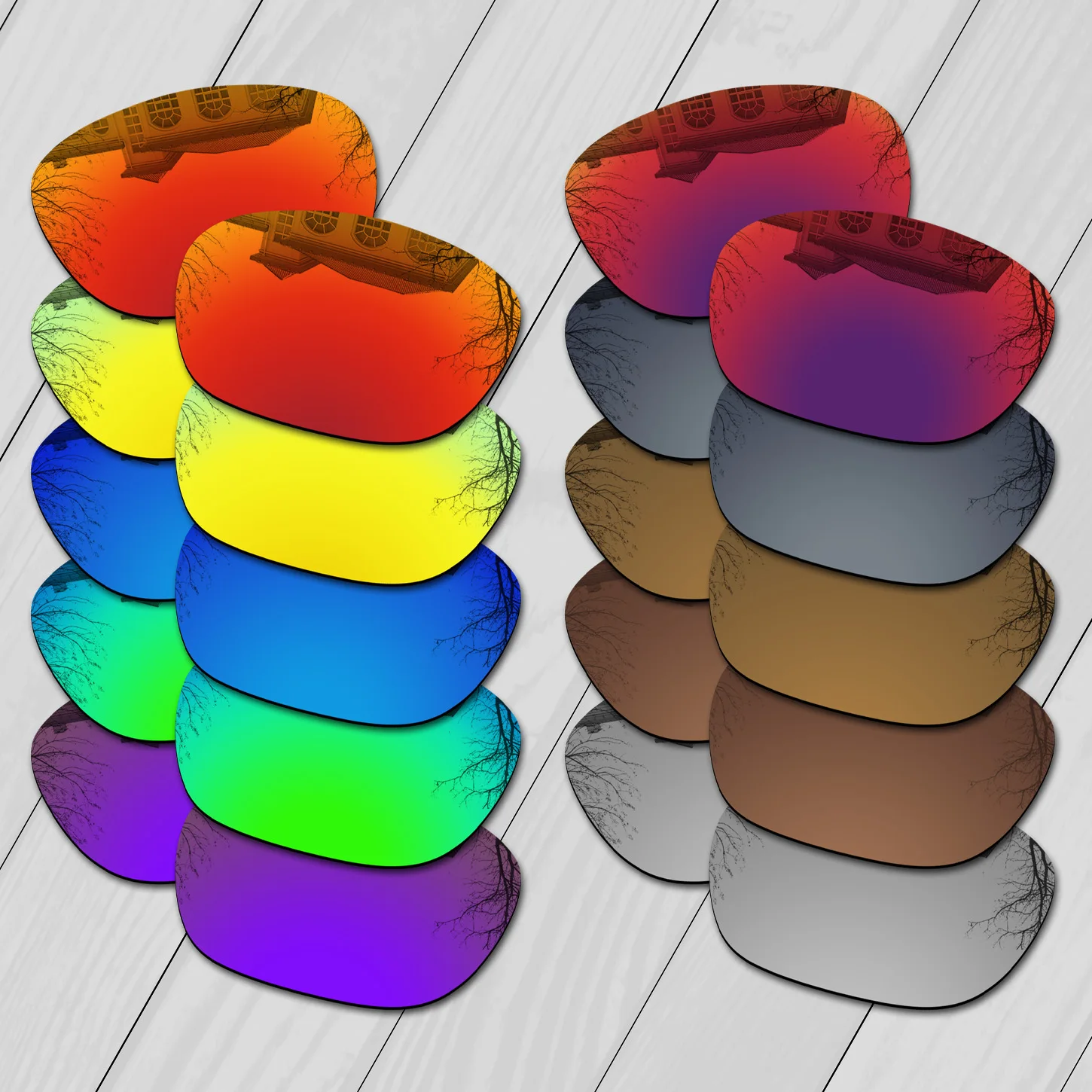 

ELuxonsight Polarized Enhanced Replacement Lenses for Oakley Enduro OO9223 55mm Sunglasses - Varieties Colors