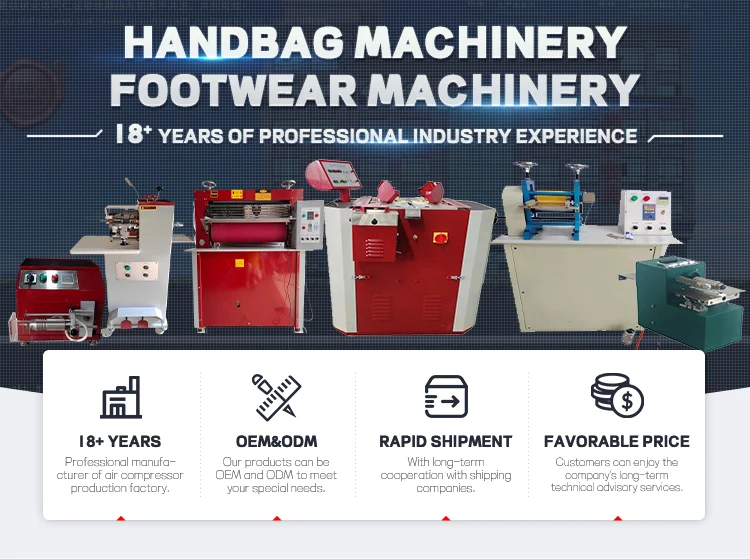 Máquina laminadora adhesiva automática de dos etapas y dos rodillos para forro de correa de hombro de cuero elementos esenciales para la fabricación de zapatos