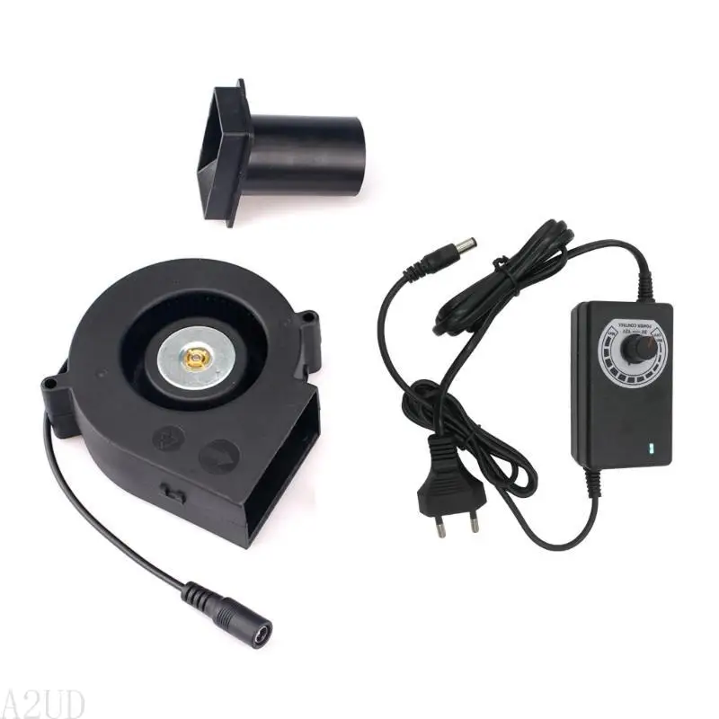 A2UD Portable 12V 2A High-volume Air Blower with Air Collecting Port Cooking Fan