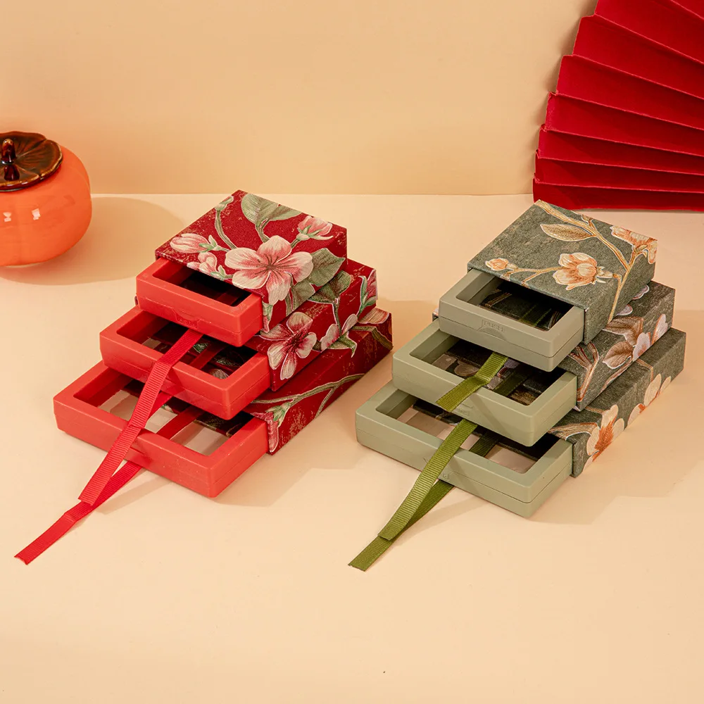 

Шкатулка для вытягивания цветов, полиэтиленовая пленка, шкатулка для драгоценностей, кольцо, антиокислительный браслет, подвесная шкатулка, 3D трехмерная рельефная шкатулка для драгоценностей