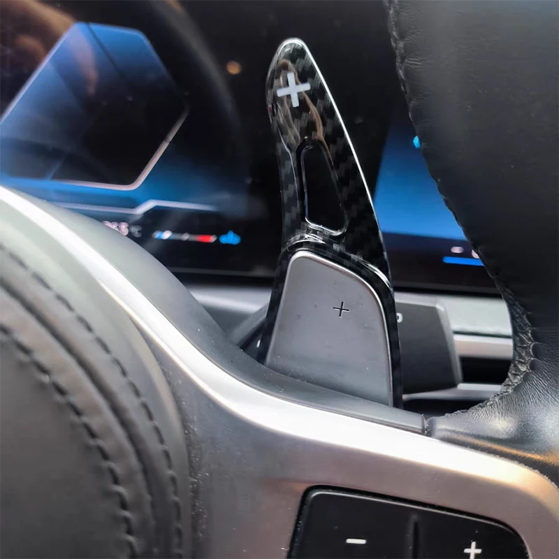 عجلة القيادة التحول مجداف شيفتر تمديد لسيارات BMW 5 سلسلة G30 7 سلسلة G11 G12 X3 G01 X4 G02 F90 2017 2018 تصفيف السيارة #4