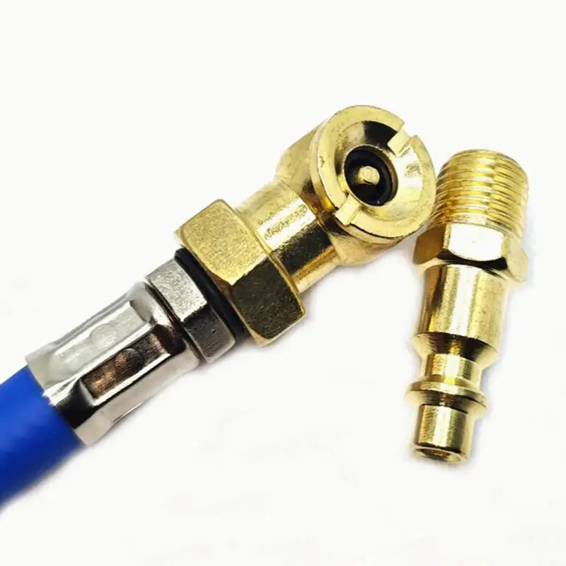 Inflator Air Chuck Set Brass 1/4NPT Air Compressor Tire Inflator Attachment Inflator For Car Truck Quick Gas Pipe Bicycle - view 3