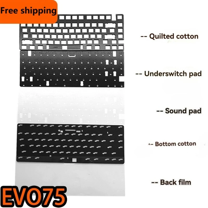 

TickType EVO75 Mechanical Keyboard Accessories Positioning Plate Sound Pack PORON Sandwich Cotton Custom Keyboard Accessories