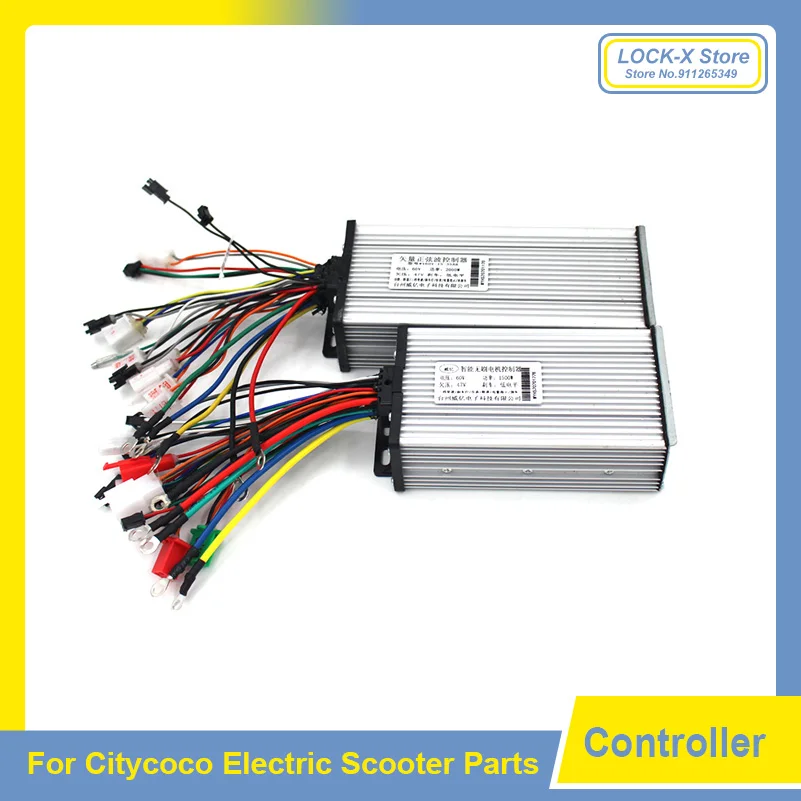 60V 1500W 2000W 72V  Three-speed Gear Shifting Vector Sine Wave Controller for Citycoco Electric Scooter Accessories Parts