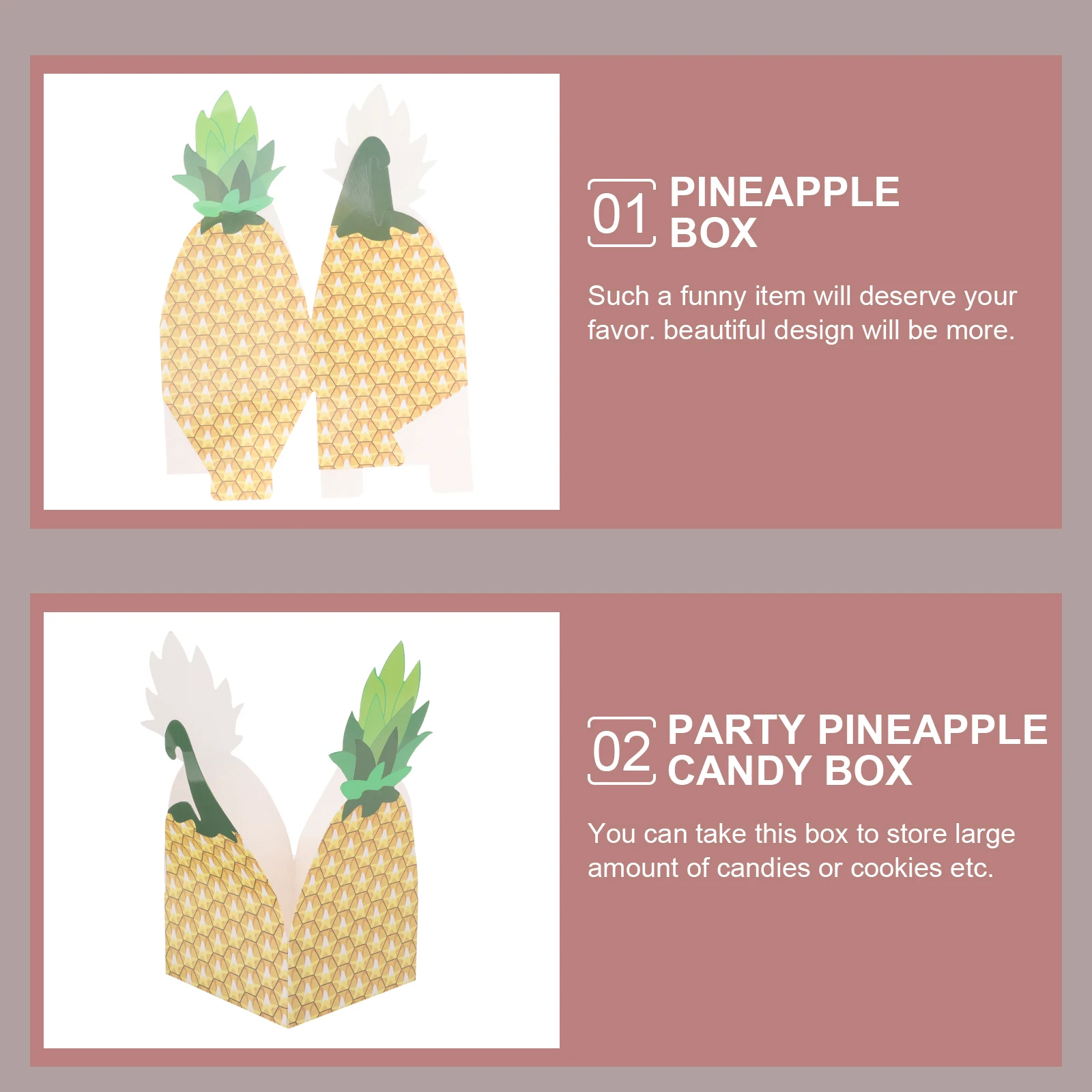 

Pineapple Candy Box Pineapple Paper Box Pineapple Storage Box Party Storage Box