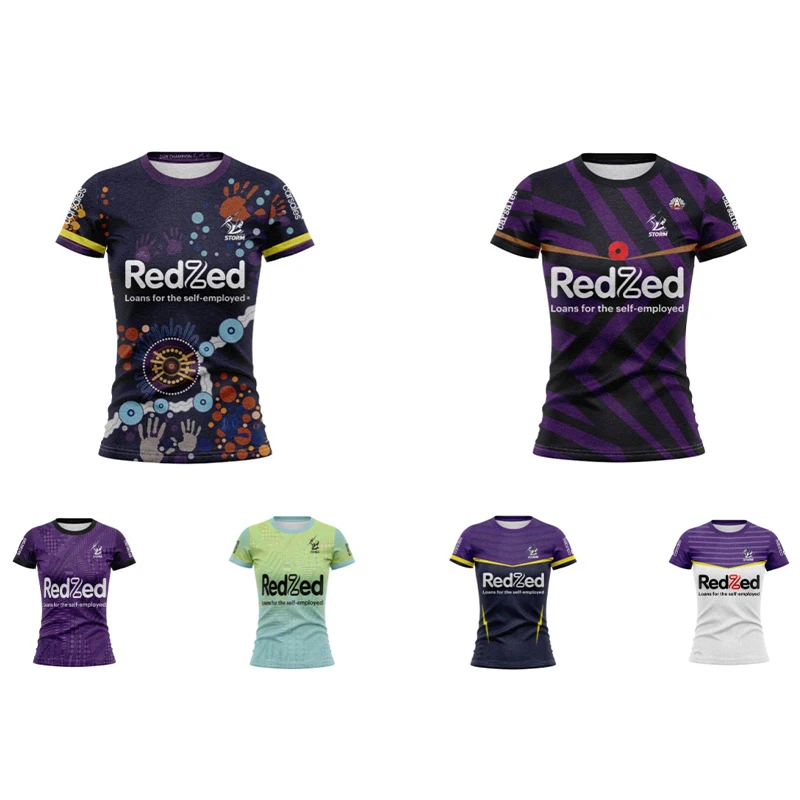 Women\'s Storm Rugby NRL Women\'s Edition, Decoration, Tourists, Homeless/Homeless/Outgoing Clothing, 2024 New Product Indigenous