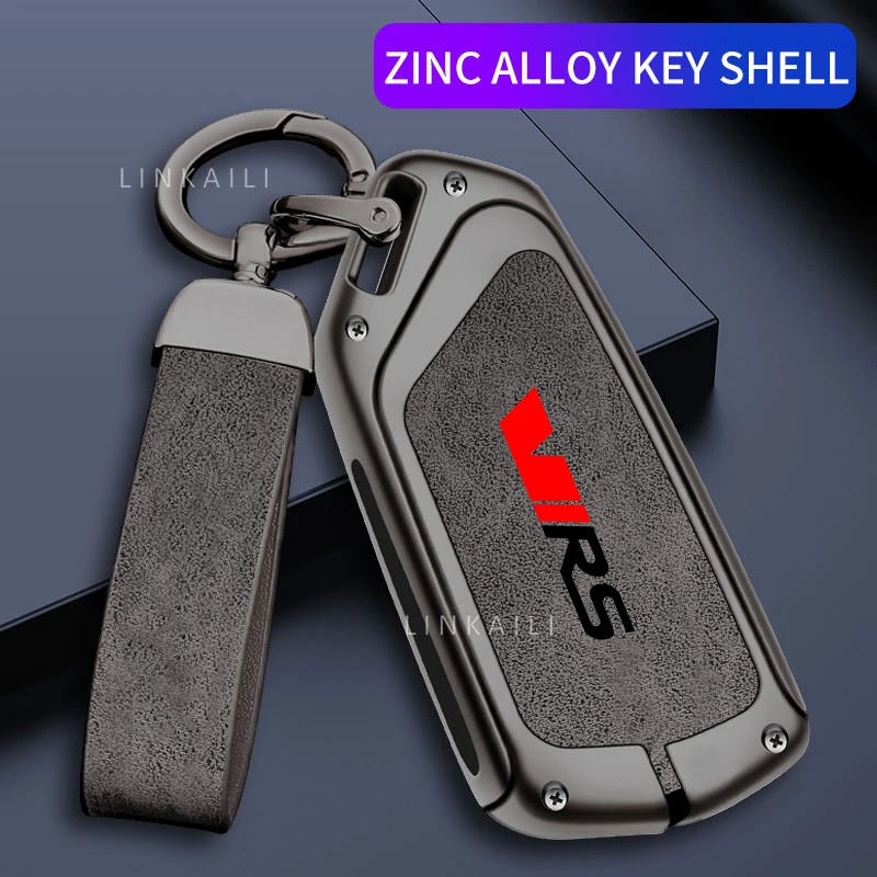 

2025 Горячая подходит для Skoda Octavia Super VIRS, сумка для автомобильных ключей 2025 2024 2023 2022 2021, высококачественная кожаная сумка для ключей из сплава, аксессуары