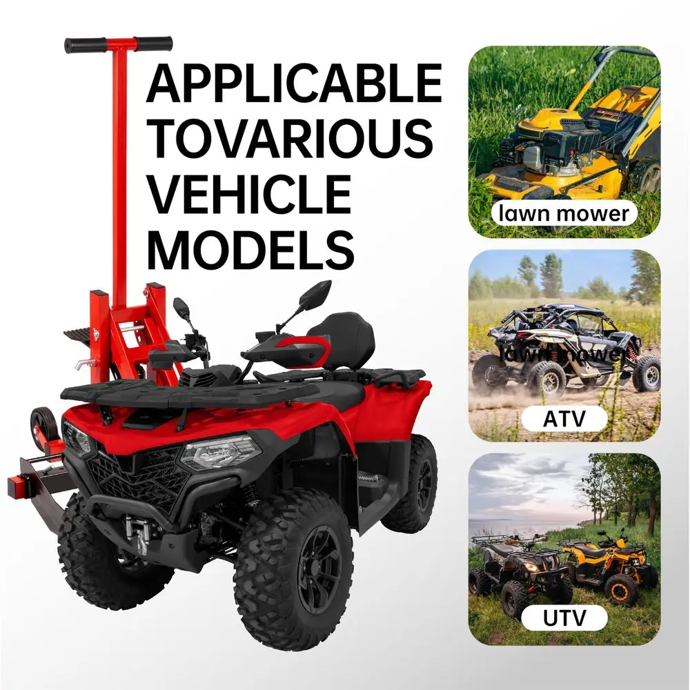

Adjustable capacity passenger jack heavy-duty structure with safety lock, anti pulley, and tractor handle