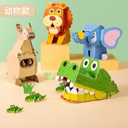 Children's Early Education 3d Puzzle Small Animals Handmade Paper Assembled Models Diy Toys p026