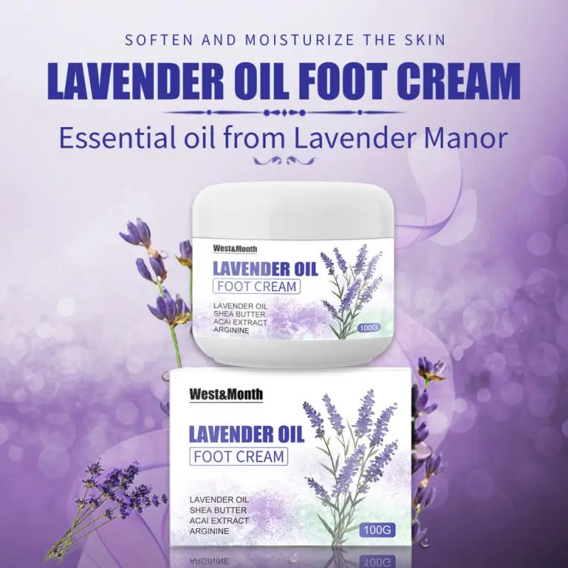 Lavender Oil Anti Crack Foot Cream Heel Cracked Repair Cream Winter Moisturize Skin Soften Callus Dead Skin Hands Feet Care