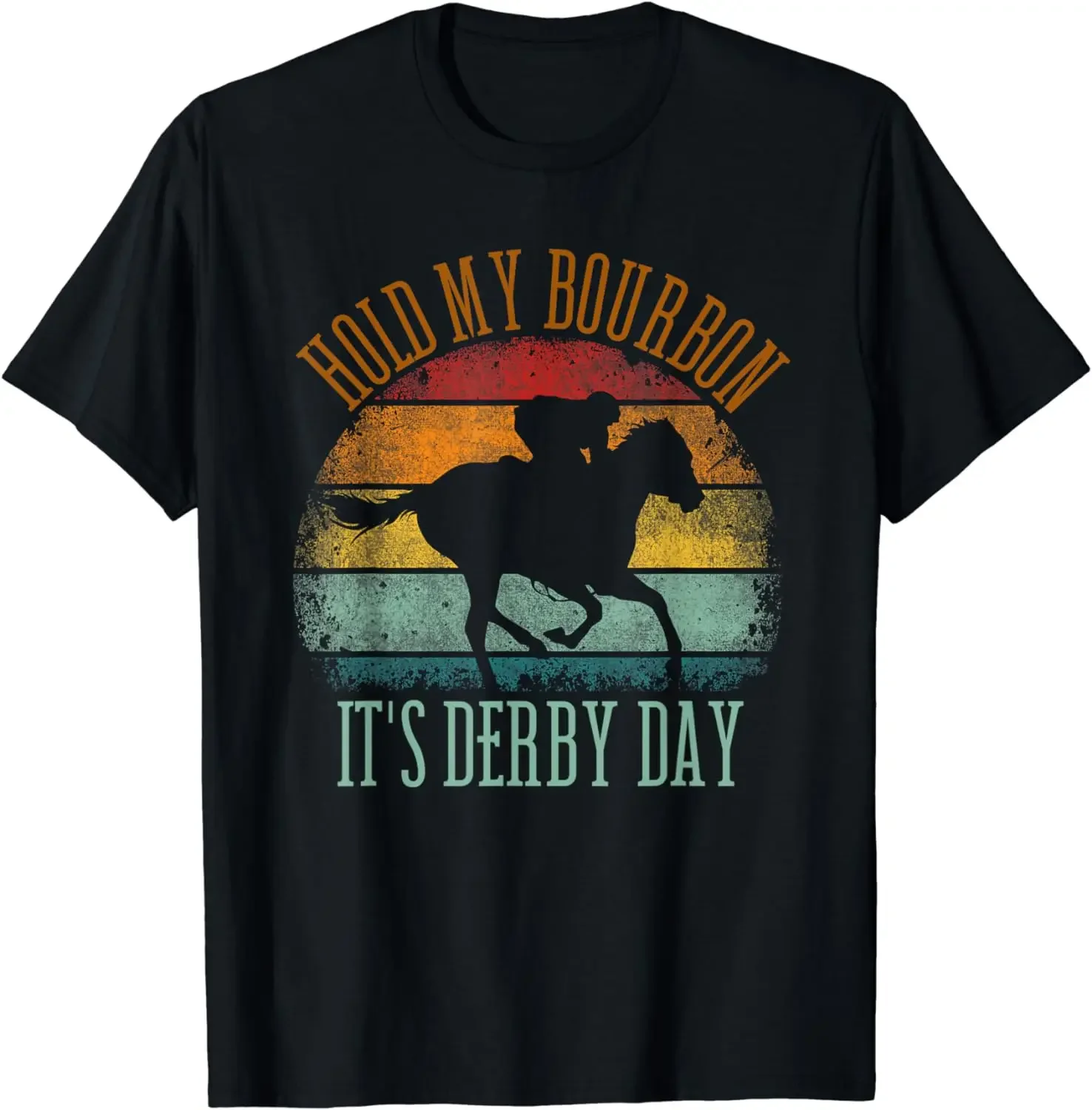 

Футболка Кентукки с надписью «Hold my Bourbon It's Derby Day», лето 2024