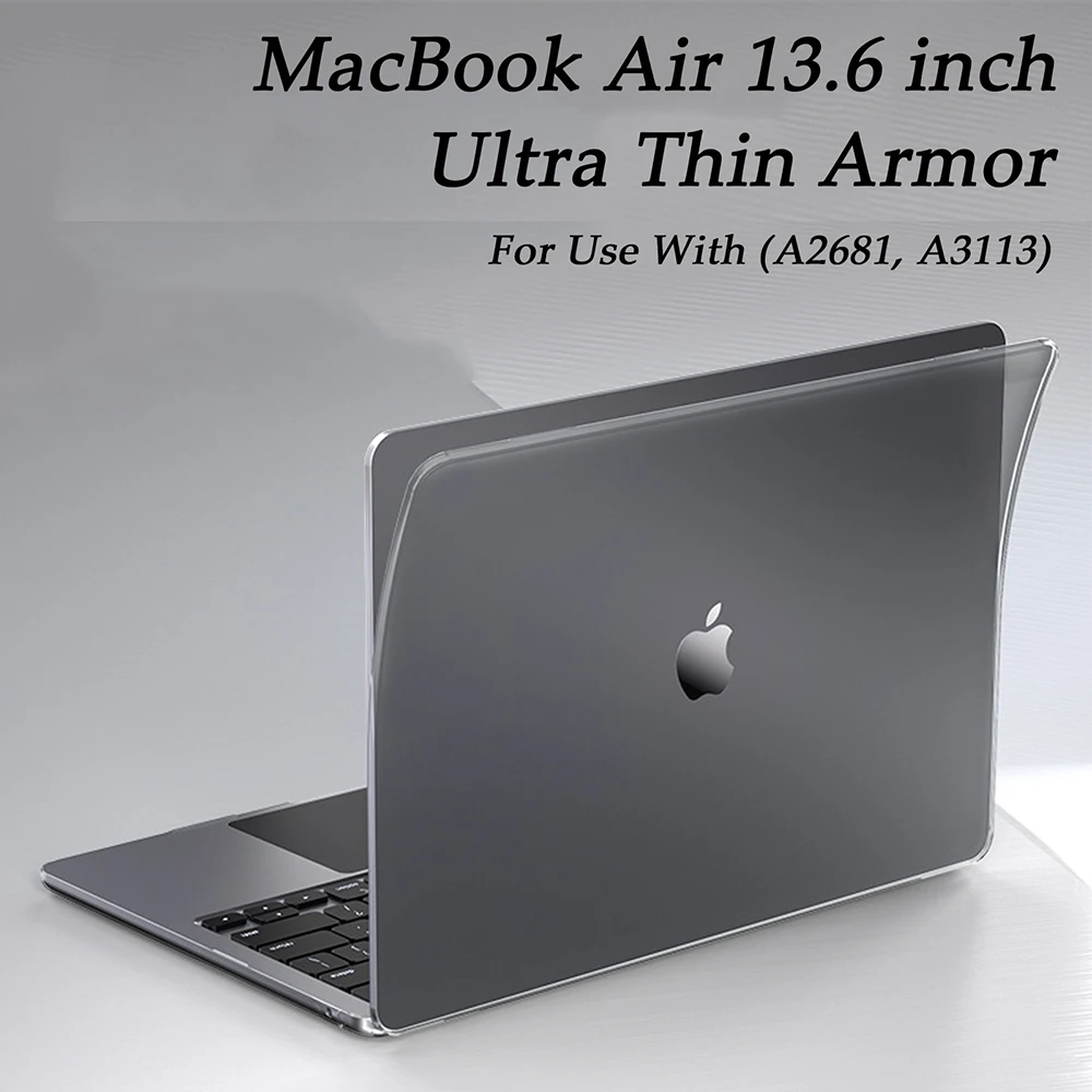 

High-quality Case for MacBook Air 13 M3 M2 2024 2022 Release A3113 A2681 13.6 Inch Ultra Thin Armor Matte Protective Hard Shell