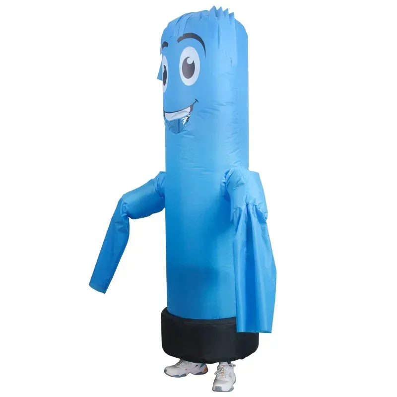 Dancers Inflatable Tube Man Costume - Wacky Waving Inflatable Tube Guy Blow Up Halloween Costume - Adult