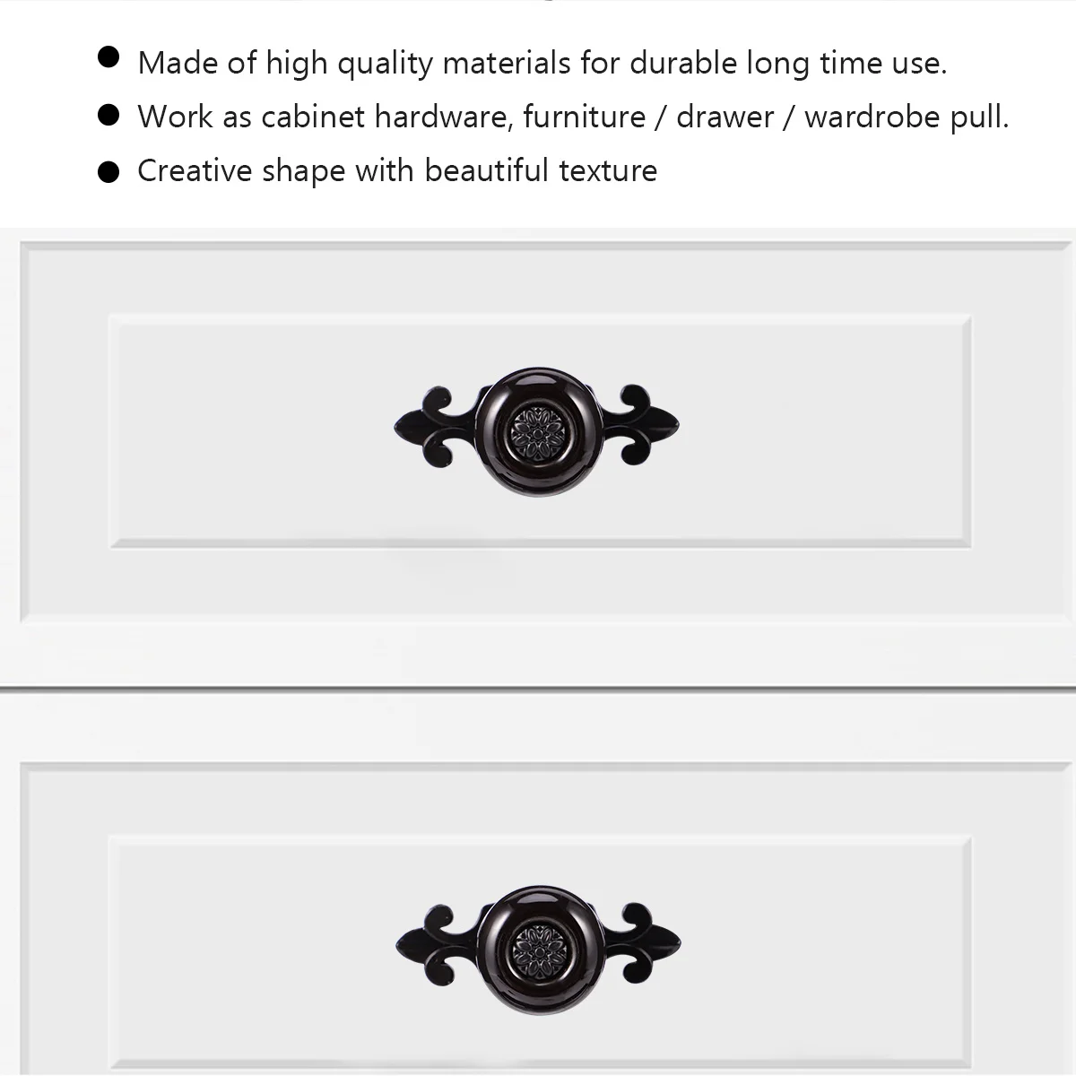 

2Pcs Creative Ceramic Furniture Handle Zinc Alloy Cabinet Pull Bar for Drawer Wardrobe Modern Design Cabinet Pull Bar