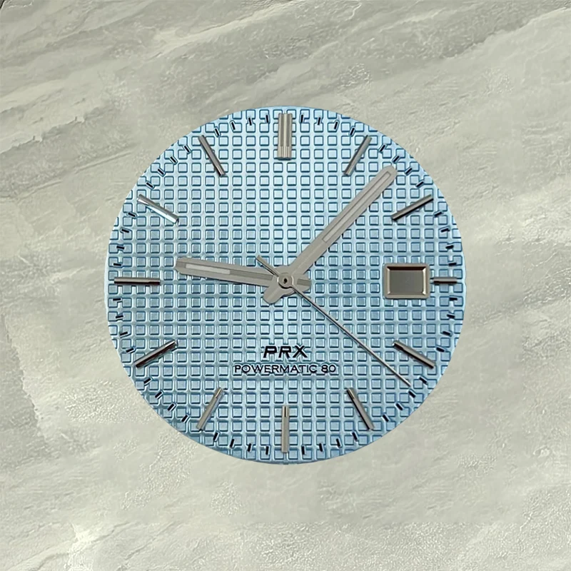 قرص + مؤشر، قرص NH35، برتقالي أزرق سماوي أبيض أسود أخضر يتوهج في الظلام بقطر 31.8 مم مناسب لحركات NH35 NH36