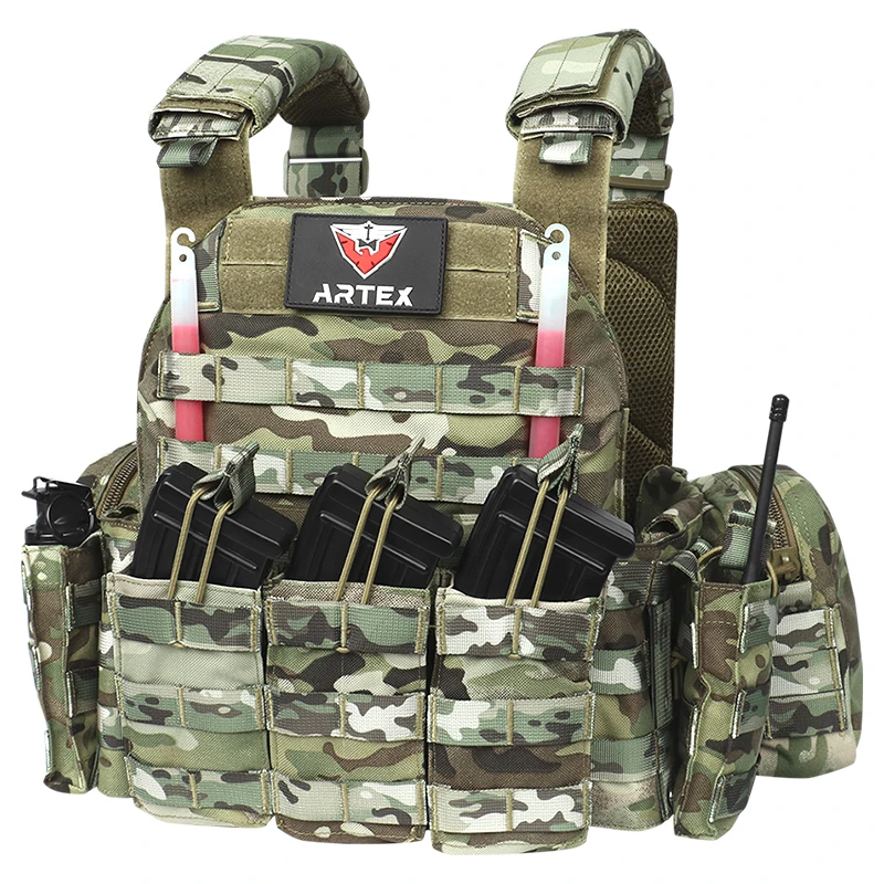 Artex 1000D Airsoft Vest  6094 Molle Tactical Vest Bulletproof Tactical Front Panel Hunting vest Plate Carrier Tactical 8010