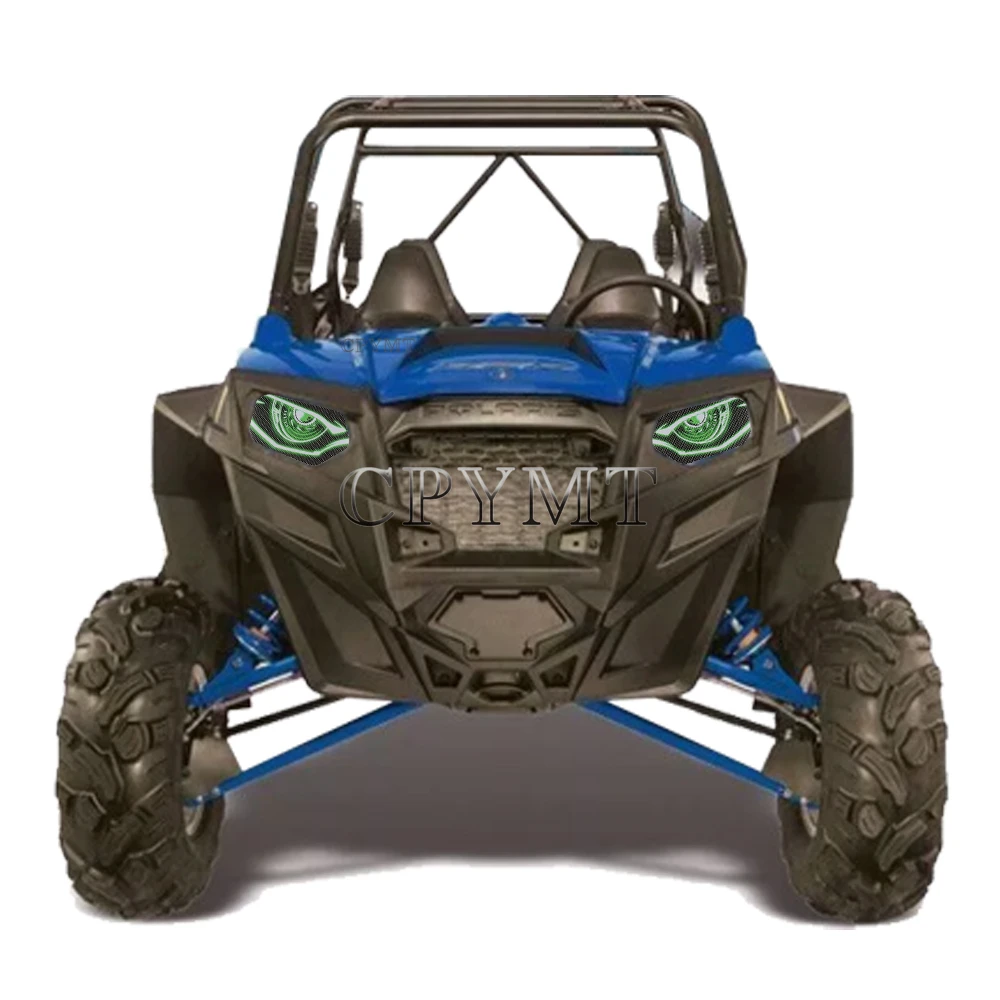 Fit For Polaris RZR 570 POLARIS RZR 4 S XP 800 900 Headlight Sticker Protective Waterproof Motorcycle Decal Accessories