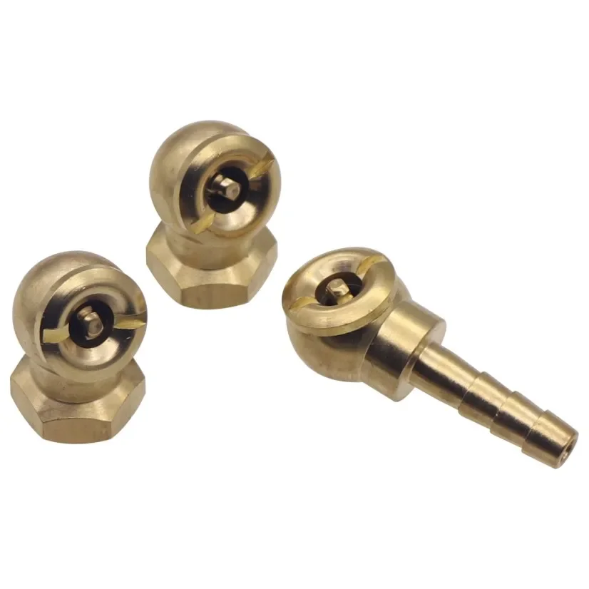 

Ball Foot Brass Air Chuck 1/4" NPT Thread Quick Connect Brass Stem Work w/ Standard Tire Valve Stem