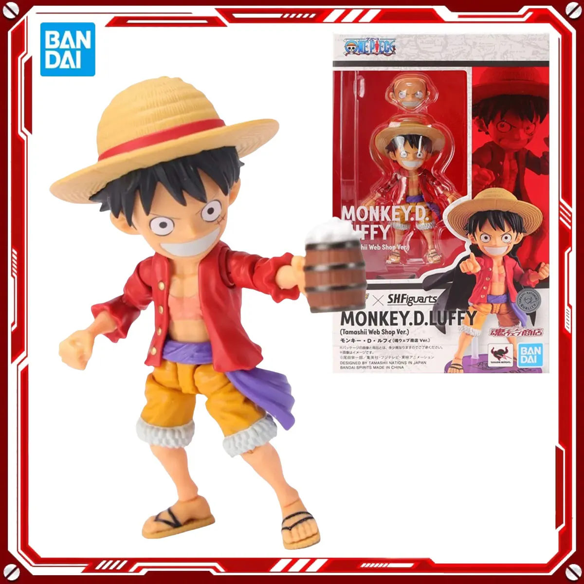 

Bandai натуральная цельная модель аниме наборы MONKEY.D LUFFY игрушки SHF фигурка в сборе модель подарок для детей Рождественский подарок
