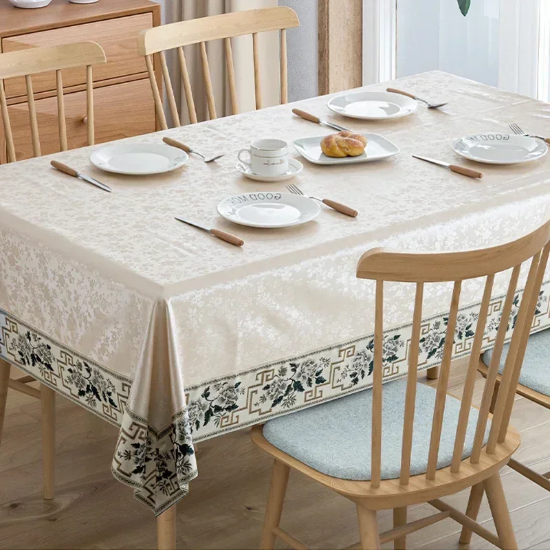 

Tea table tablecloth, European style home hotel rectangular dining table tablecloth, high-end feeling