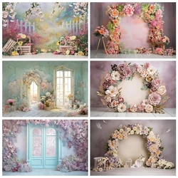 Abstract Flower Photography Backdrop Spring Scenery Newborn Baby Shower Birthday Wedding Portrait Background Photo Studio Prop