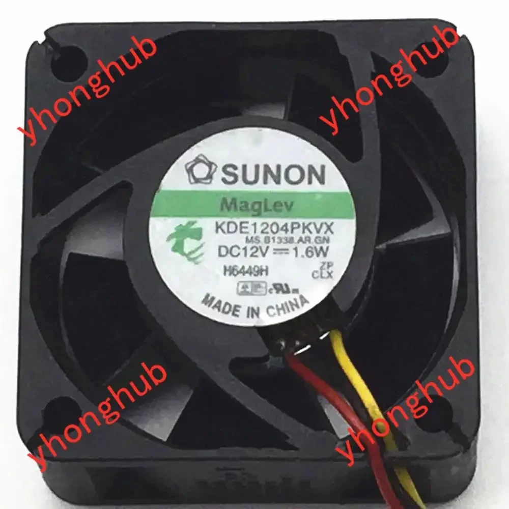 SUNON KDE1204PKVX MS.B1338 AR GN DC 12 В 1,6 Вт 3-проводной 40x40x20 мм охлаждающий вентилятор для сервера