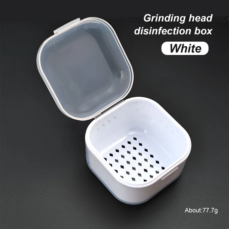 Draagbare Desinfectie voor Nail Art Boren Reinigingsdoos 2 Laag Nagel Bits Gereedschap Filter Opbergdoos Manicure Sterilisatie Tool