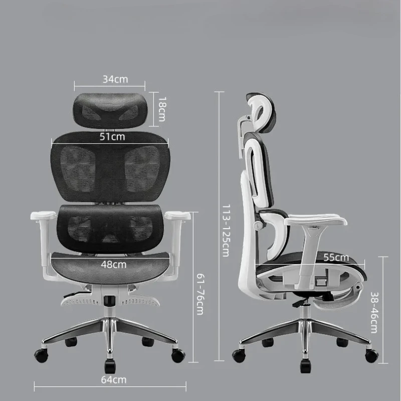 

Executive Desk Gaming Furniture Modern Mesh Swivel Rolling Adjustable Silla Ergonomica Black Ergonomic Computer Chair Office