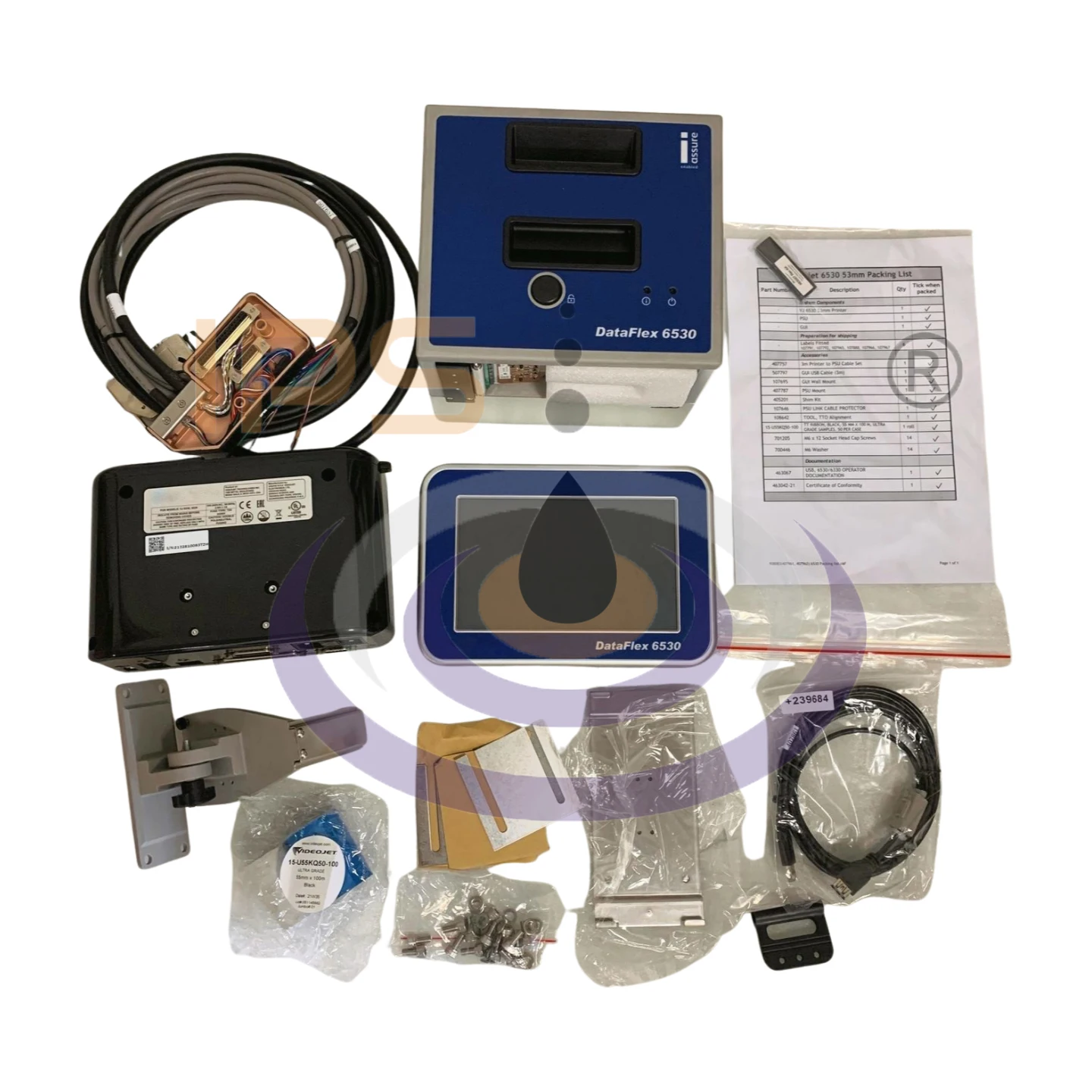 Expiry Date Printer 53mm 107mm VJ6530 Thermal Transfer Tto Printer Automatic Coding Machine