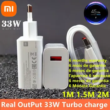 מטען 33w Xiaomi eu טורבו כבל מקורי סוג C עבור Xiaomi redmi note 9 pro POCO X3 nfc Mi 10 9 note 10 10X LITE