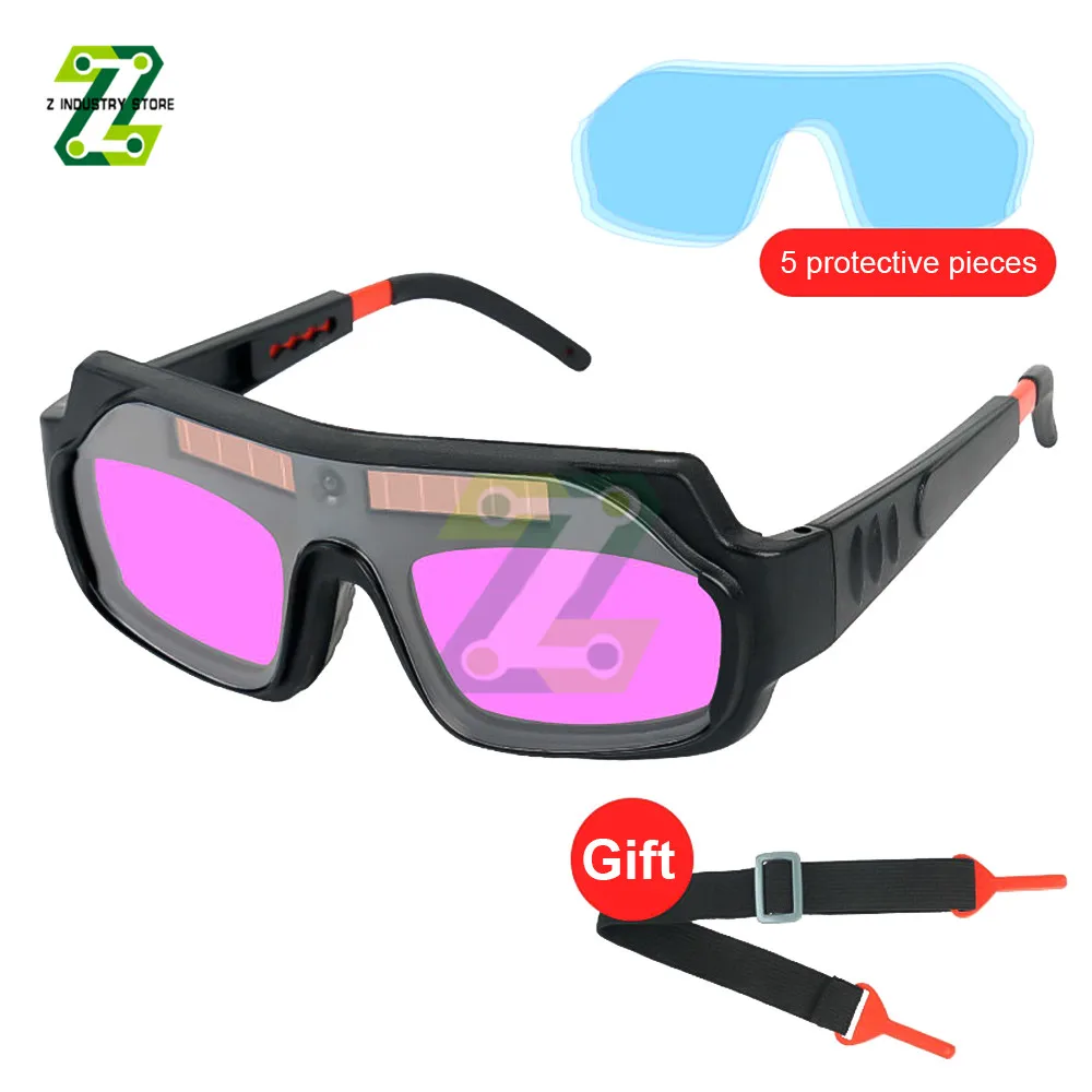 Automatic Darkening Dimming Welding Glasses Anti-glare Welding Glasses Welder Eye Protection Goggles Tools