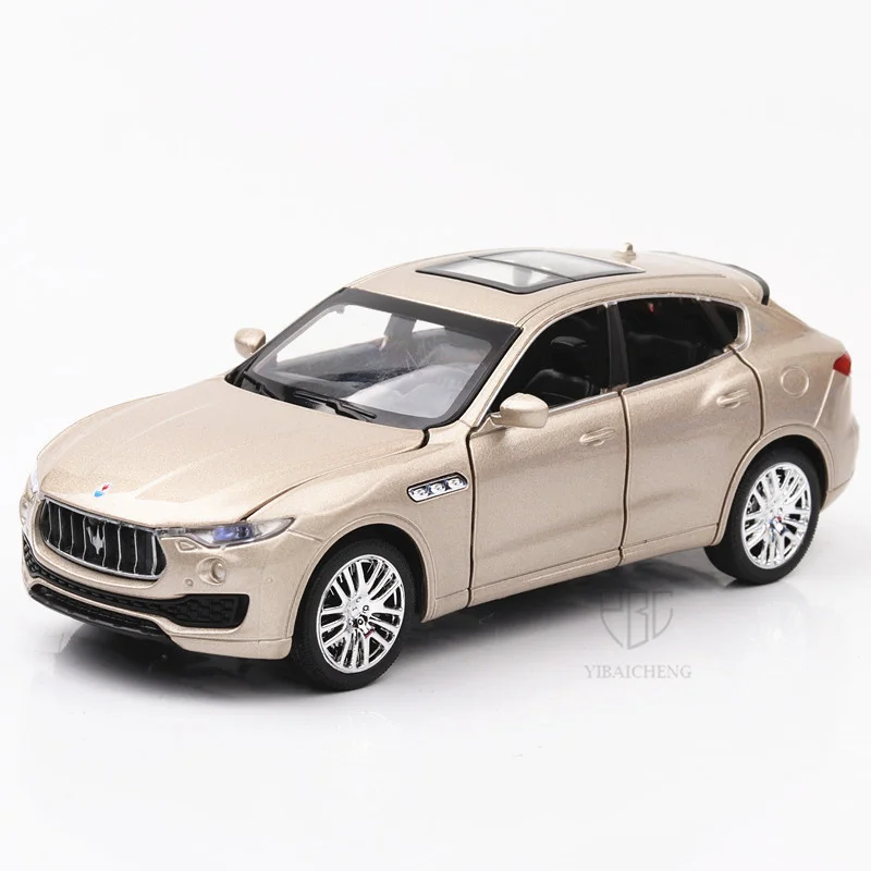 1:32 Maserati Levante Alloy Car Models Toy Suv Off-road Metal Model 6 Doors Opened Simulation High Quality Pull Back SUV Model