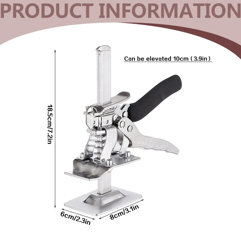 1/2 pz strumento di sollevamento manuale braccio di risparmio di manodopera Jack piastrelle regolatore di altezza pannello porta cartongesso
