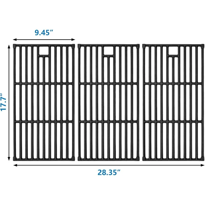 Cast Iron Cooking Grates for Monument 24367,35633,17842, 24633, 13892,41847NG,14733,27592,38667,Denali 405,Denali 425