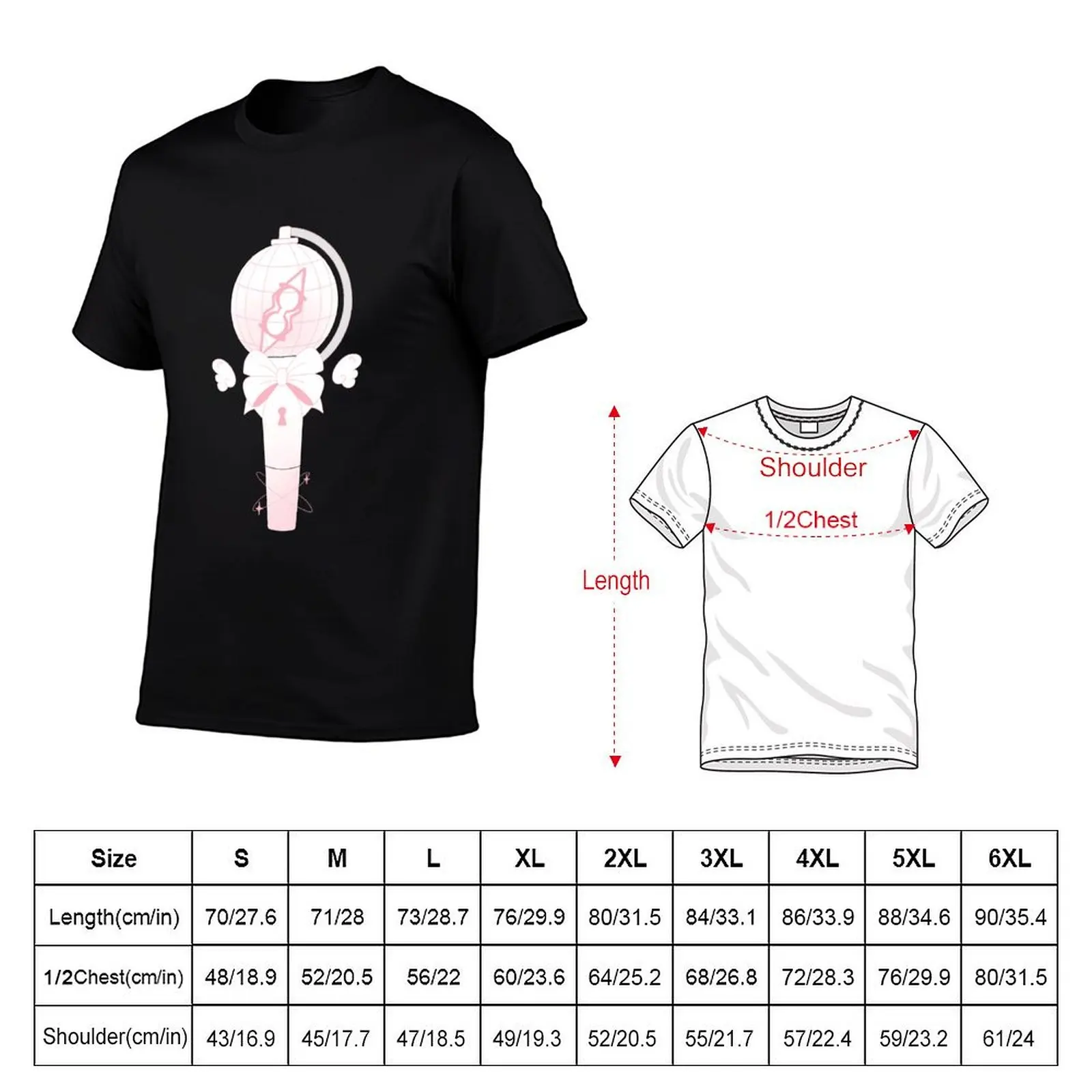 ateez lightstick kpop pink kawaii T-Shirt custom shirt street wear mens clothing