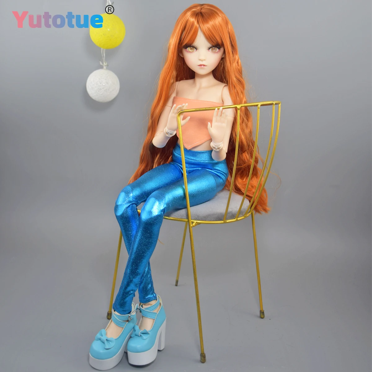 YUTOTUE 60 cm hoogte gouden ogen meisjespop met modekleding set upgrade make-up BJD pop speelgoed