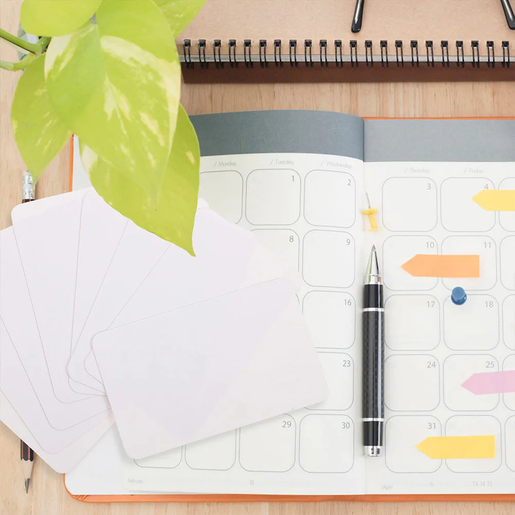 500 stuks blanco kraftpapier kaarten dikke notitiekaarten voor thuisstudie kantoor flashcards memo creatieve blanco visitekaartje