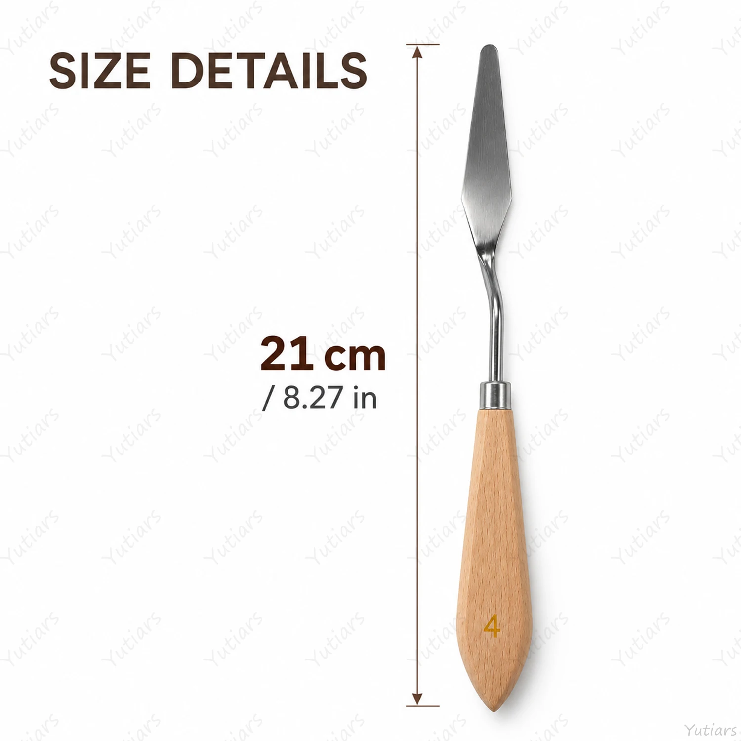 1/2pcs Painting Palette Knife Stainless Steel Artist Spatula Wood Handle for Oil Acrylic Paint Mixing Texture Craft Art Tool