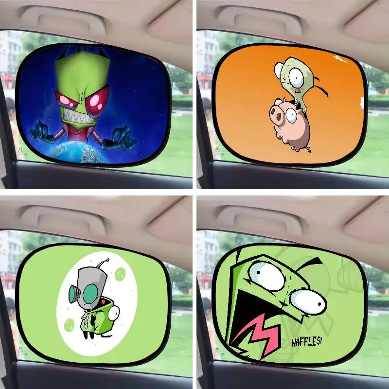 

Invader Z-Zim Car Sunshade Summer Car Window Cover Film Sunshade Sunscreen Baby Side Window Sunshade Curtain Sunblock