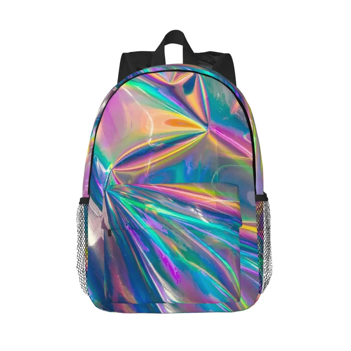 Holographic Backpacks Teenager Bookbag Casual Students School Bags Travel Rucksack Shoulder Bag Large Capacity