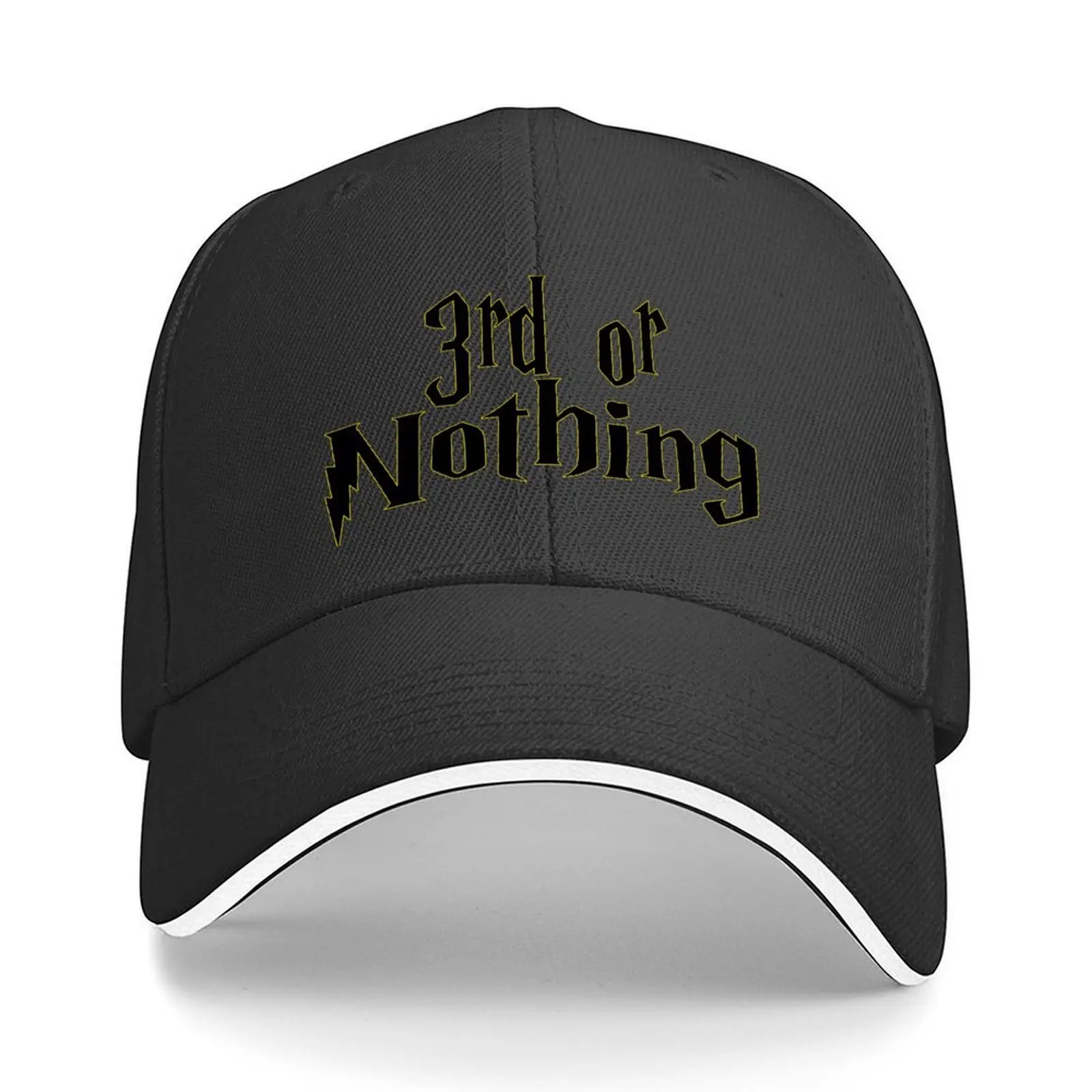 

3rd or Nothing Baseball Cap funny hat hiking hat Rugby Big Size Hat Women Caps Men's